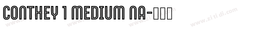 Conthey 1 Medium Na字体转换